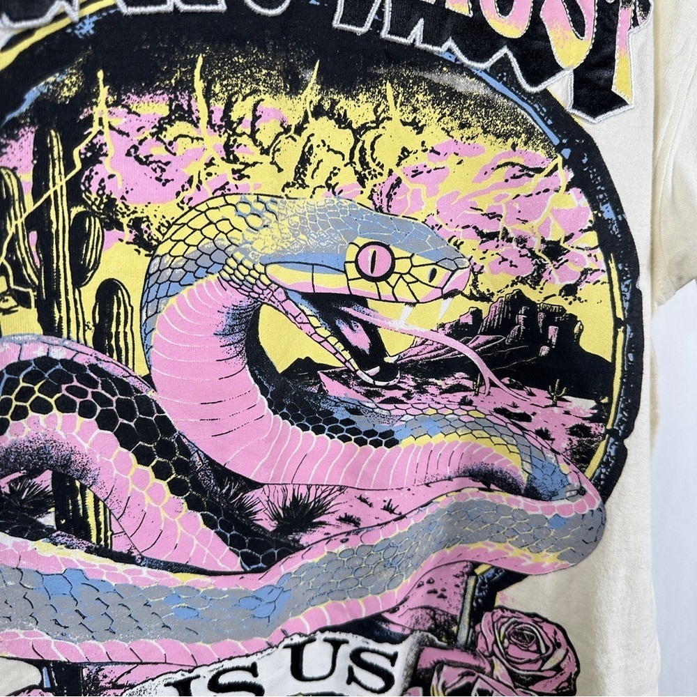 Cream Cotton T-Shirt - Picture 5 of 9